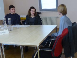 Speeddating im Schulzentrum Dissen, hier mit den Personalern der Walter Rau Lebensmittel GmbH. Foto: Realschule Dissen / Robert Ritter
