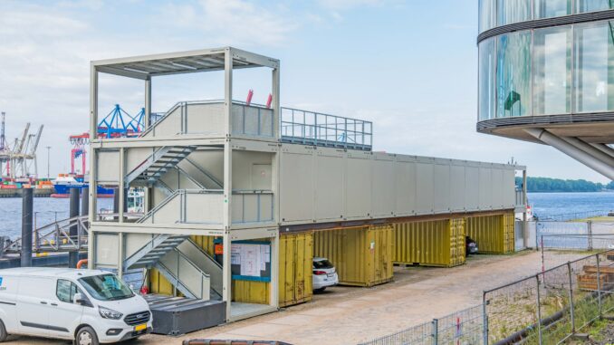 Sturmflutsichere ELA Baucontaineranlage