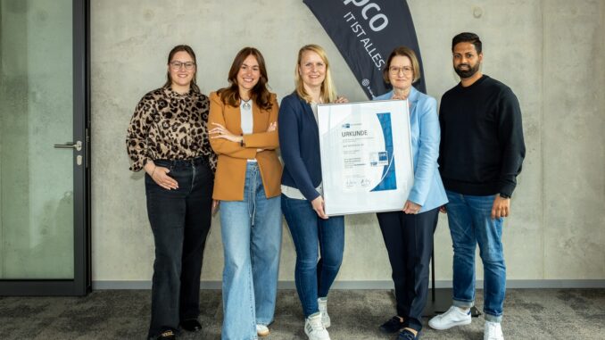 Die pco GmbH & Co. KG erhält erneut das Qualitätssiegel „TOP Ausbildung“: Unternehmen wirbt für den IT-Standort Osnabrück Die pco GmbH & Co. KG erhält erneut das Qualitätssiegel „TOP Ausbildung“: Unternehmen wirbt für den IT-Standort Osnabrück